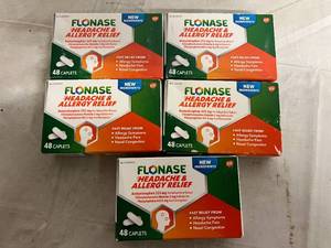 lot 107 image: 5 Packs of Flonase Headache & Allergy Relief