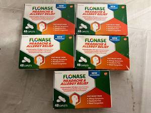lot 109 image: 5 Packs of Flonase Headache & Allergy Relief