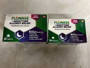 lot 114 image: 5 Packs of Flonase NIghttime Allergy Relief