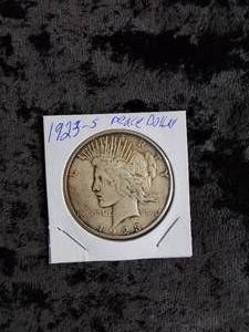 lot 8 image: 1923- S  Peace Silver Dollar