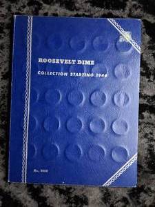 lot 12 image: Roosevelt Dime Book   1946-1964  -  26  Silver Dimes