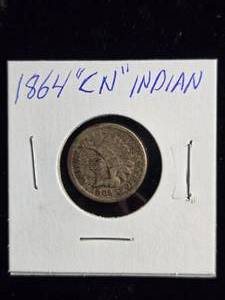 lot 38 image: 1864 CN Indian Head Cent