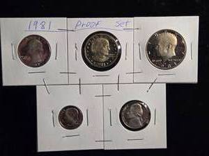 lot 47 image: 1981- S - U.S.Proof Set - Missing Lincoln Cent