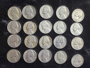 lot 53 image: 67 Nickels 1930s,40s , 50s, & 60s