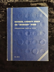 lot 10 image: Barber Dime Book   1892-1916 - 30 coins