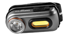 lot 258 image: NEBO Einstein 400 Lumen COB LED Gray Rechargeable Headlamp