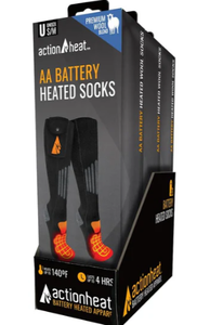 lot 265 image: ActionHeat AA Wool Battery Heated Socks SM