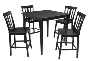 lot 51 image: 5PCS Mainstays Mission Style Counter Height Dining Set