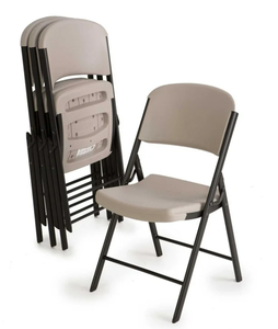 lot 56 image: 4PCS Lifetime Folding Chair, IndoorOutdoor Commercial