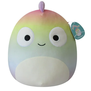 lot 120 image: LOT OF 2 Squishmallows Plush 14 Honeydew - Rainbow Gradient Chameleon