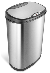 lot 151 image: NINESTARS 13 Gallon Kitchen Trash Can, Automatic Touchless Motion Sensor Trash Can