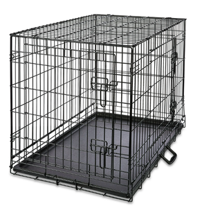 lot 157 image: Vibrant Life Double Door Metal Wire Dog Crate with Leak-Proof Pan and Divider