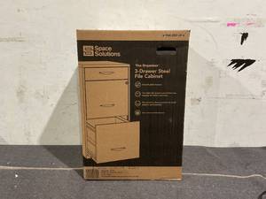 lot 144 image: Space Solutions 3 Drawer Letter Width Vertical File Cabinet with Pencil Drawer