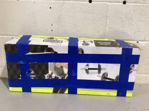 lot 503 image: Athletic Works 100LB Black Cast Iron Standard Weight Plate Sets