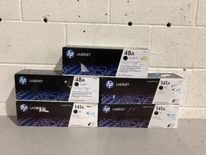 lot 508 image: LOT of 5 Miscellaneous HP Laserjet Toners
