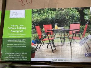 lot 617 image: 5PCS Mainstays Albany Lane Dining Set