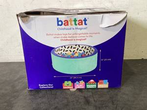lot 637 image: Battat Hop in Foam Indoor Ball Pit with 65 Balls and Washable Cover, Toddler and Preschool Toys