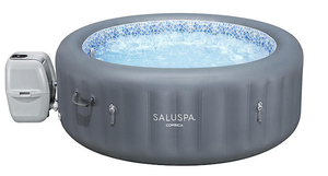 lot 88 image: SaluSpa Corsica Energy-Saving Smart AirJet Inflatable Hot Tub, 77 x 28