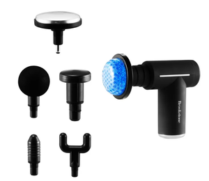 lot 192 image: Brookstone Cordless Hot and Cold Percussion Deep Tissue Massager Gun, 6 Intensity Levels