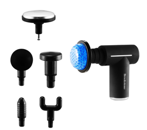 lot 194 image: Brookstone Cordless Hot and Cold Percussion Deep Tissue Massager Gun, 6 Intensity Levels