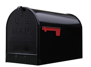 lot 625 image: Gibraltar Mailboxes Stanley Extra Large, Steel, Post Mount Mailbox, Black, ST200B00