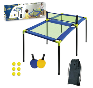 lot 641 image: Anywhere Sports - Portable Trampoline Ping Pong Table Tennis Game for Indoor or Outdoor Use