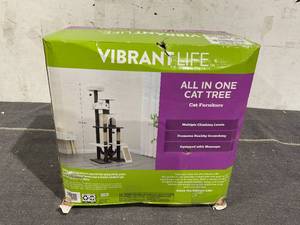 lot 184 image: Vibrant Life 7-Level 65 Multi-Functional Cat Tree Activity Tower with Hammock