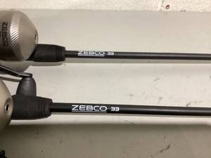 lot 564 image: LOT OF 4 Zebco 33 Fishing Rods 6 Medium