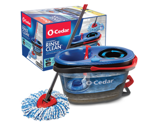 lot 492 image: LOT OF 2 O-Cedar EasyWring RinseClean Spin Mop