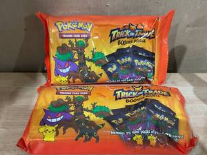 lot 382 image: LOT OF 2 Pokemon Trading Card Games 2024 Trick or Trade BOOster Bundle