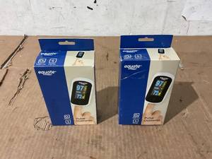 lot 347 image: LOT OF 2 Equate Fingertip Pulse Oximeter