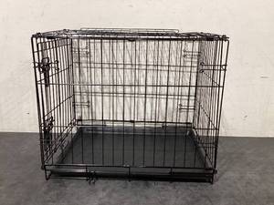 lot 671 image: VIBRANT LIFE Dog Folding Crate, 24 Small Single Door Kennel wDivider (24.00 x 17.50 x 20.00 Inches)