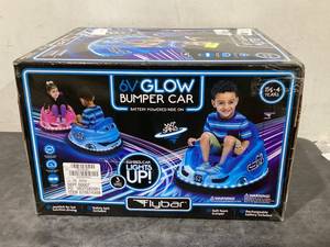 lot 680 image: 6V Blue Glow Bumper Car, Battery Powered Ride on for Children, Ages 1.5, by Flybar