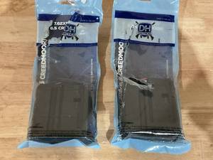 lot 416 image: LOT OF 2 D&H Tactical 6.5 Creedmoor SR25 Pattern Steel Magazine - 10rd
