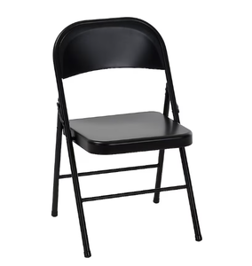 lot 527 image: LOT of 3 Cosco Black Residential Standard Folding Chair with Solid Seat