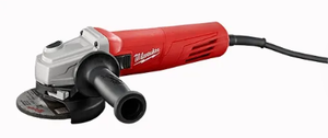 lot 30 image: Milwaukee 11 Amp 4-12 Small Angle Grinder with Slide Lock-On Switch 6146-33