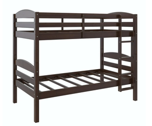 Better Homes & Gardens Leighton Solid Wood Twin-over-Twin Convertible Bunk Bed