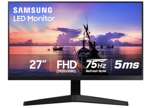 lot 81 image: Samsung 27 T35F Series FHD 1080p Computer Monitor, 75Hz