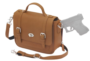 lot 396 image: Gun Toten Mamas Classic School Girl Satchel Concealed Carry Crossbody Bag