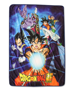 lot 405 image: LOT OF 2 Blanket - Dragon Ball Super - Group 6 Sublimation Throw Blanket