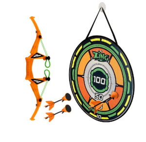 lot 436 image: LOT OF 2 Air Storm Bullz-Eye Bow  Safe & Fun Kids Archery Set