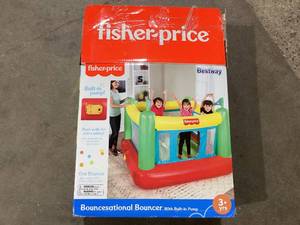 lot 478 image: Fisher-Price Indoor Bouncer with Built-in Pump