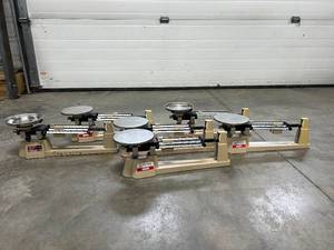 lot 11 image: 6x Ohaus Triple Beam Balance Scales