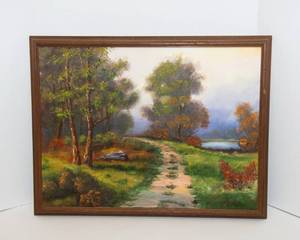lot 22 image: Original Handpainted Artwork by L. Nelson
