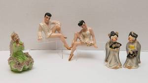 lot 31 image: Vintage Figurines  Set of 5 Pieces