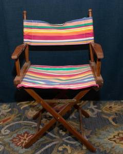 lot 56 image: Colorful Directors Chair - Collapsible