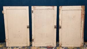 lot 67 image: Antique Cabinet Doors  Set of Three