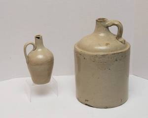 lot 79 image: Two Vintage Crock Jugs