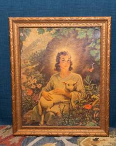 lot 116 image: The Boy Christ art print by Warner Sallman