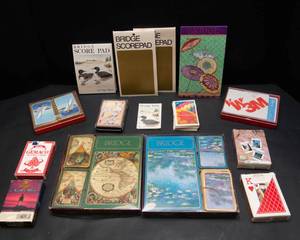 lot 135 image: Decks of Cards and Bridge Score Pads